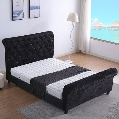 Zwarte slaapkamer Chesterfield bed - Luxe slaapkamer bed