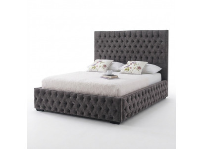 Grijze Chesterfield Tweepersoonsbed Hotel en Slaapkamer Bedden