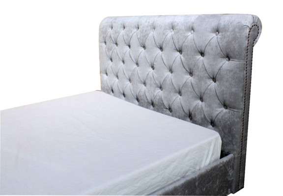 Ontwerp Chesterfield-bed textiel fluweel gestoffeerde lederen hotelbedden slaapkamer nieuw