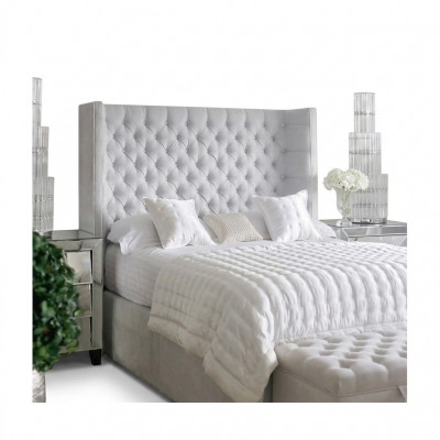Chesterfield Design Bed Slaapkamer Textiel Leer Fluweel Gestoffeerde Hotelbedden