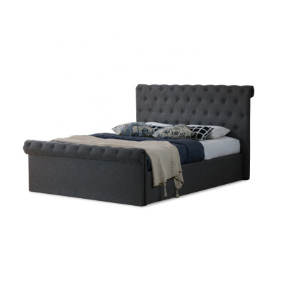 Chesterfield Klassisches Design Bed Beklede Bedden Textiel 140x200cm