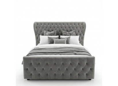 Chesterfield Designer Bed Slaapkamer Textiel Lederen Bekleding 140/160/180/200 cm
