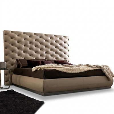 Beige muurpaneel Chesterfield Luxe Bed Designer Tweepersoonsbedden