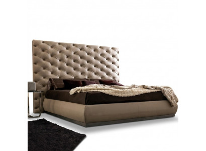 Beige muurpaneel Chesterfield Luxe Bed Designer Tweepersoonsbedden