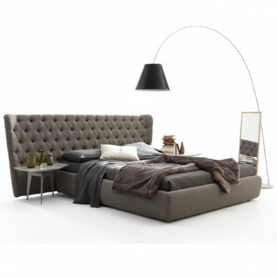 Groot Chesterfield luxe tweepersoonsbed, ontworpen slaapkamermeubels.
