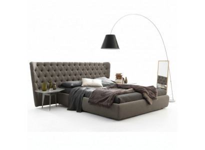 Groot Chesterfield luxe tweepersoonsbed, ontworpen slaapkamermeubels.