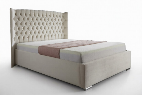 Chesterfield bedontwerp slaapkamer Engelse bedden 180x200 cm textiel bekleding