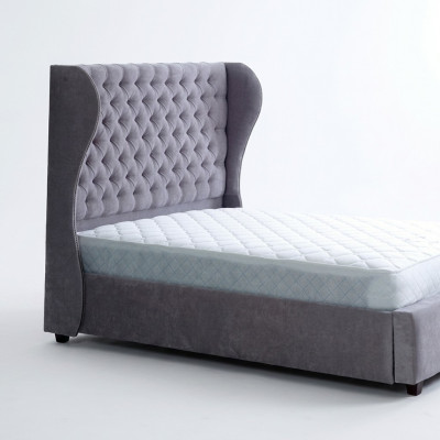 Chesterfield designer bed slaapkamer textiel leer gestoffeerd 140/160/180/200cm