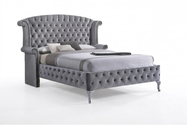 Nostalgie bed Chesterfield bank Oorkussens Bedden Engels slaapkamerontwerp Nieuw