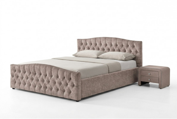Gevoerd designer bed textiel lederen gestoffeerde bedden 180x200cm slaapkamer