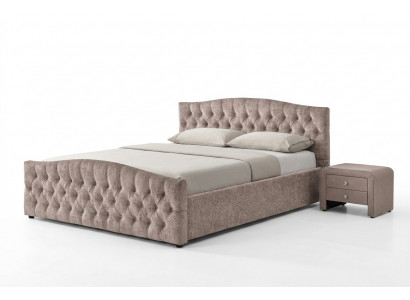 Gevoerd designer bed textiel lederen gestoffeerde bedden 180x200cm slaapkamer