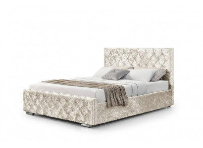 Wit textiel Chesterfield bed slaapkamer tweepersoonsbedden Modern bed