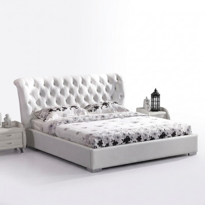 Chesterfield-bed slaapkamerbedden textiel 180x200cm fluweel groot hotelbed nieuw