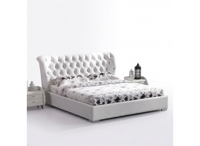 Chesterfield-bed slaapkamerbedden textiel 180x200cm fluweel groot hotelbed nieuw