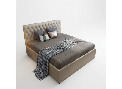Chesterfield design bed slaapkamer kunstleren bekleding 140/160/180/200 cm