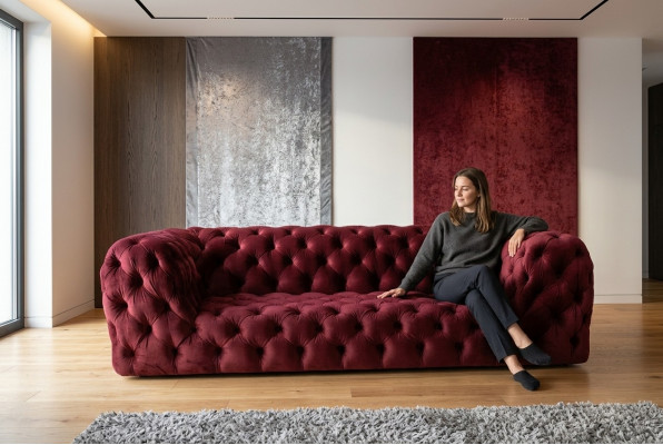 Ontwerper Bed Slaapkamer Bedden Textiel Leer Hotel Luxe Bekleding Fluweel Stof