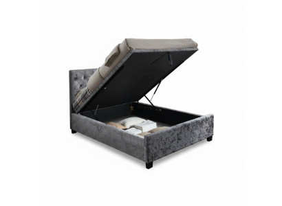 Chesterfield Designer Bed Slaapkamer Textiel Leder Bekleding 140/160/180/200 cm