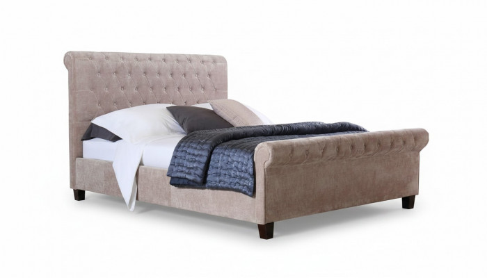 Chesterfield Design Velvet Bed Luxe Textile Beds Slaapkamer Dubbel 160x200cm