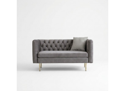 Engelse stijl meubels Chesterfield tweezitsbank roze turkoois geel blauw sofa