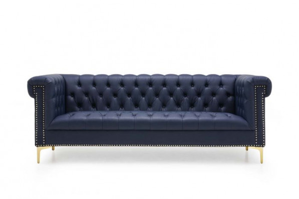Chesterfield Leder Bekleding Design Bank Luxe Bank Klassieke Bank 3-Zits Nieuw