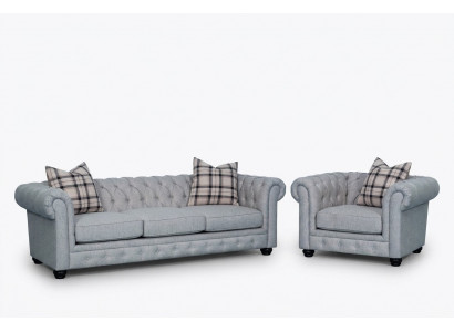 Chesterfield bankstel bank bank bekleding 3+1 zits bank leer banken textiel nieuw  Chesterfield bankstel bank bank bekleding 3+1 zits bank leer banken textiel nieuw