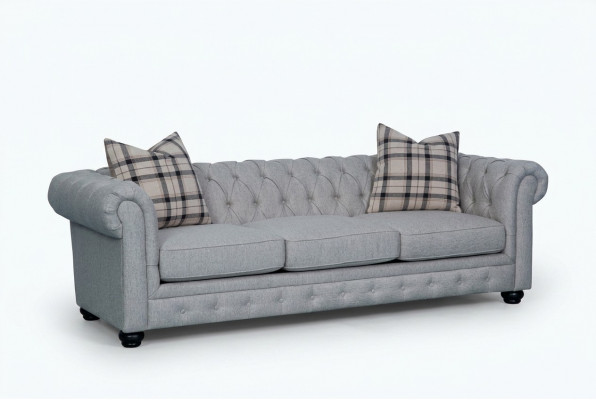 Chesterfield 3-zitsbank Stoffen Sofa Bankstel Bekleding Zitmeubel 3-zits Sofa Nieuw