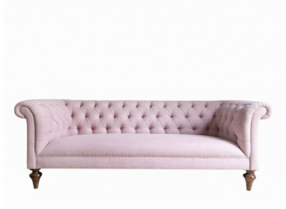 Chesterfield Textiel Stoffering Design Sofa Luxe Bank Klassieke Sofa 3-Zits Nieuw