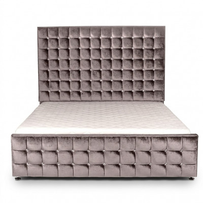 Luxe slaapkamer bed gestoffeerd ontwerp luxe tweepersoons hotelbedden Chesterfield