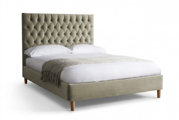 Chesterfield Design Bekleed Engels Zwart 140/160/180x200 Bed Tweepersoonsbed