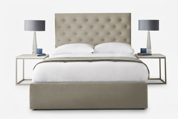 Bett Chesterfield gestoffeerd bed luxe tweepersoons slaapkamer designbed bedden nieuw