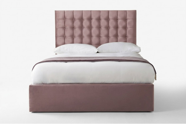 Roze ontwerper Chesterfield tweepersoonsbed ontwerperslaapkamerbed