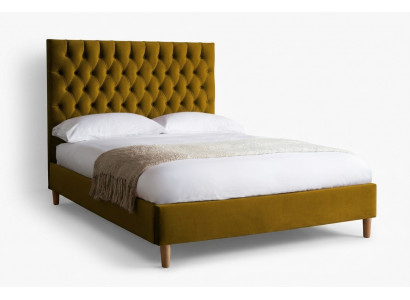 Chesterfield Design Gestoffeerde Engelse 140/160/180x200 Bedden Tweepersoonsbed Geel