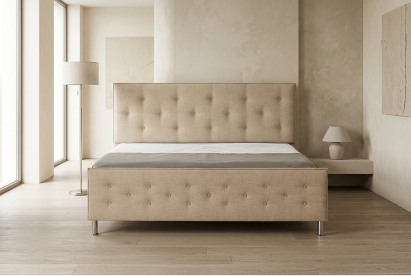 Bett Chesterfield Gestoffeerd Bed Luxe Tweepersoons Slaapkamer Designbedden Bedden Nieuw
