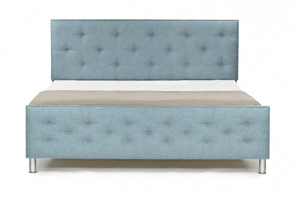 Chesterfield Design Engels 140/160/180x200 Bedden Tweepersoonsbed Turquoise Bekleding