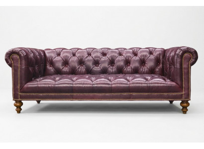 Bruine Chesterfield 3-zits bank Leren bank Bank Meubels
