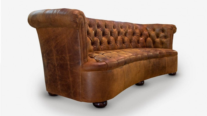 Chesterfield Leren Bekleding Design Bank Luxe Bank Klassieke Bank 3-Zits Nieuw
