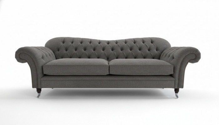 Chesterfield stoffen bank bank bankstel 4-zits set modern ontwerp sofa.