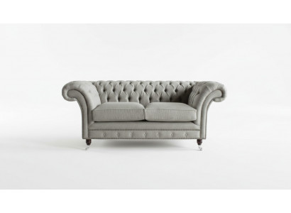 Sofa Bank Bekleding Ontwerp Zitbank Kamers Meubilair Leder 2-zits Modern Grijs Stof