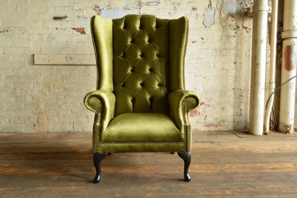 Lounge Oor Fauteuil Club Designer Meubels Televisie Sofa Stoel Fluwelen Bekleding Zit Nieuw