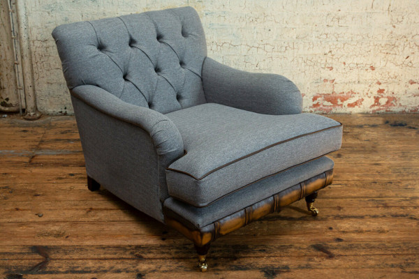 Lounge oorstoel club designer meubels tv-bank stoel fluwelen bekleding zit nieuw