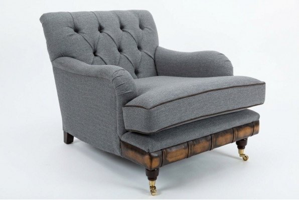 Lounge oorstoel club designer meubels tv-bank stoel fluwelen bekleding zit nieuw