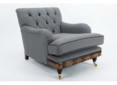 Lounge oorstoel club designer meubels tv-bank stoel fluwelen bekleding zit nieuw