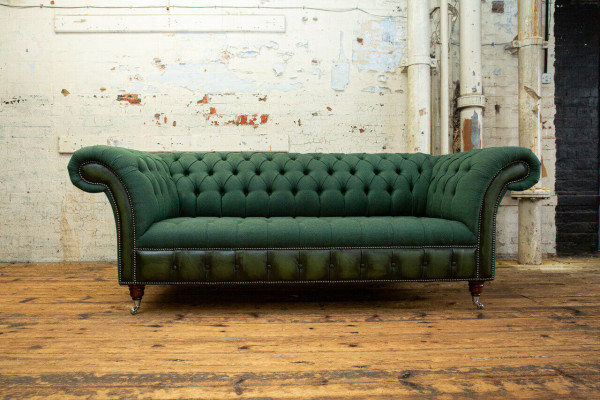 Ontwerper Groene Chesterfield Bank Luxe 3-Zits Woonkamer Bank