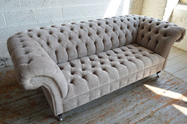 Chesterfield 3-zitsbank Bekleding Banken Zitkamer Sofa Driezitter Nieuw