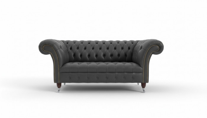 Chesterfield 2-zits bank leren bank bank bekleding zitbank set tweezits Nieuw