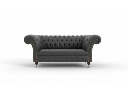 Chesterfield 2-zits bank leren bank bank bekleding zitbank set tweezits Nieuw