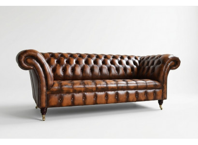 Luxe designer bank bankstel Driezits leren banken banken 3-zits nieuw