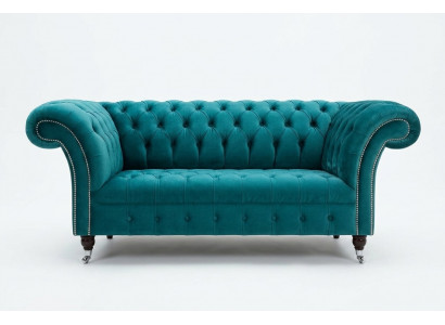 Chesterfield fluwelen bank sofa bekleding 2-zits bekleding kunst banken nieuw