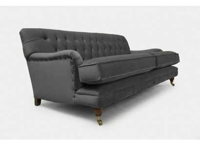 Chesterfield 3-zitsbank Stoffen Bekleding Bankstellen Zitkamer Sofa Fluweel Nieuw