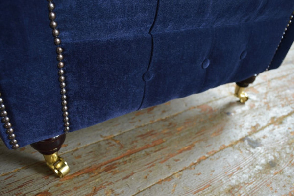 Sessel Design Bank Sofa Zitplaatsen Fluweel Lounge Club Bekleding Luxe Oor Zit Relax